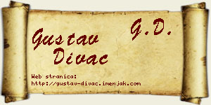 Gustav Divac vizit kartica